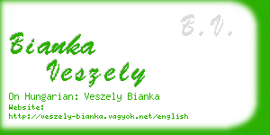 bianka veszely business card